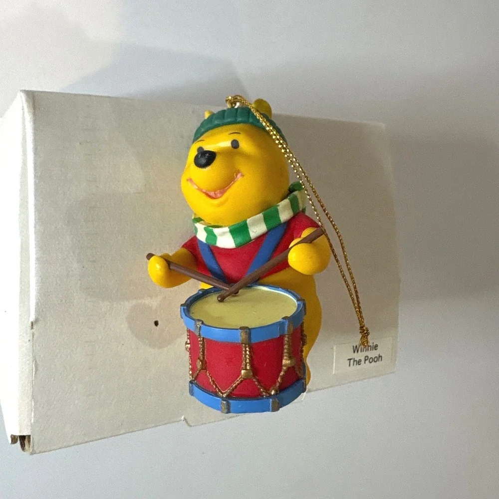 Disney Winnie the Pooh Playing Drum Christmas Ornament Holiday Decor Bear